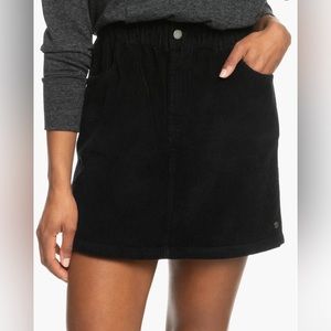 Roxy Silent Days Paperbag Waist Corduroy Skirt